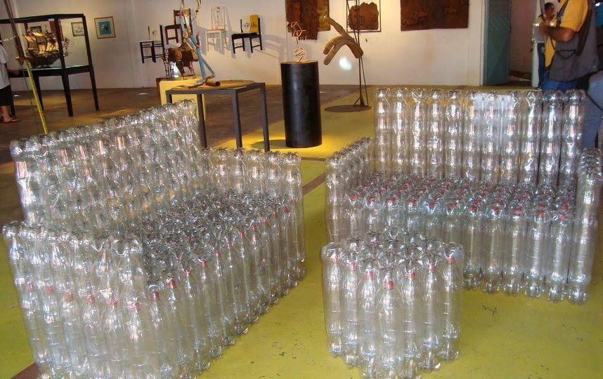 мебель из пластиковых бутылок фото дизайн