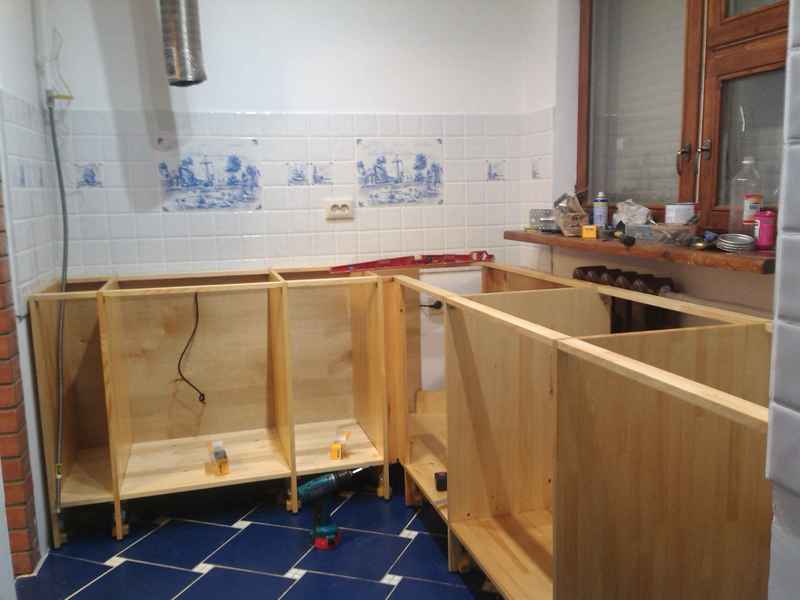 кухня из мебельных щитов