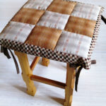 подушка для стула коричневая