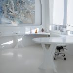 подоконник-стол белый