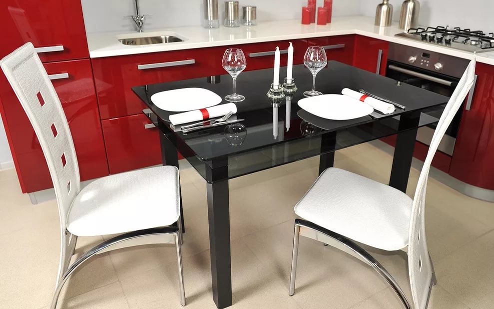 столы и стулья для маленькой кухни идеи фото