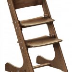 регулируемый детский стул транс коричневый