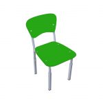 регулируемый детский стул зеленый весь