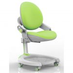 регулируемый детский стул серый с зеленым