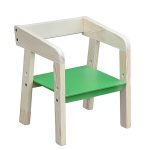 регулируемый детский стул зеленый маленький