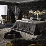 темная спальня в готическом стиле