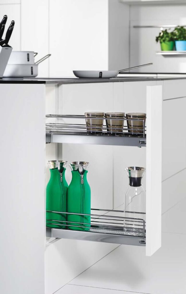 Размеры бутылочницы в кухонном гарнитуре и схема