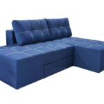 синий угловой диван