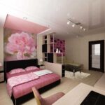 дизайн квартиры розовая