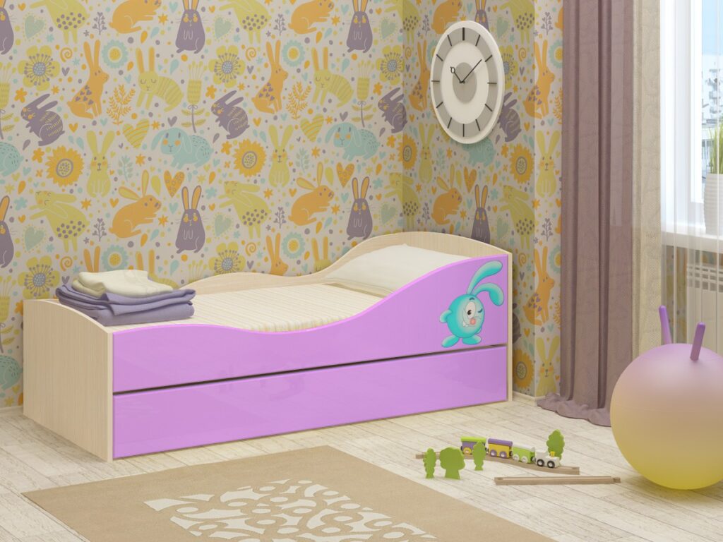 выдвижная кровать в детской комнате