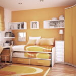 маленькая спальня оранж