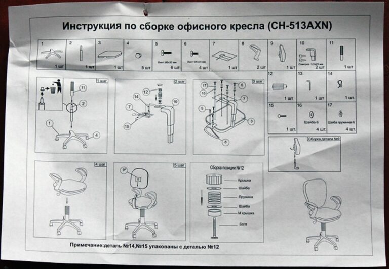 Инструкция по детскому креслу