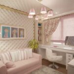 маленькая комната розовая