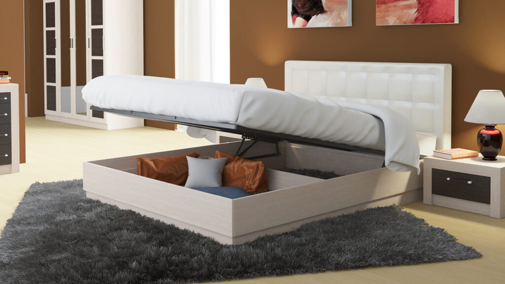 Кровать с волнообразной спинкой