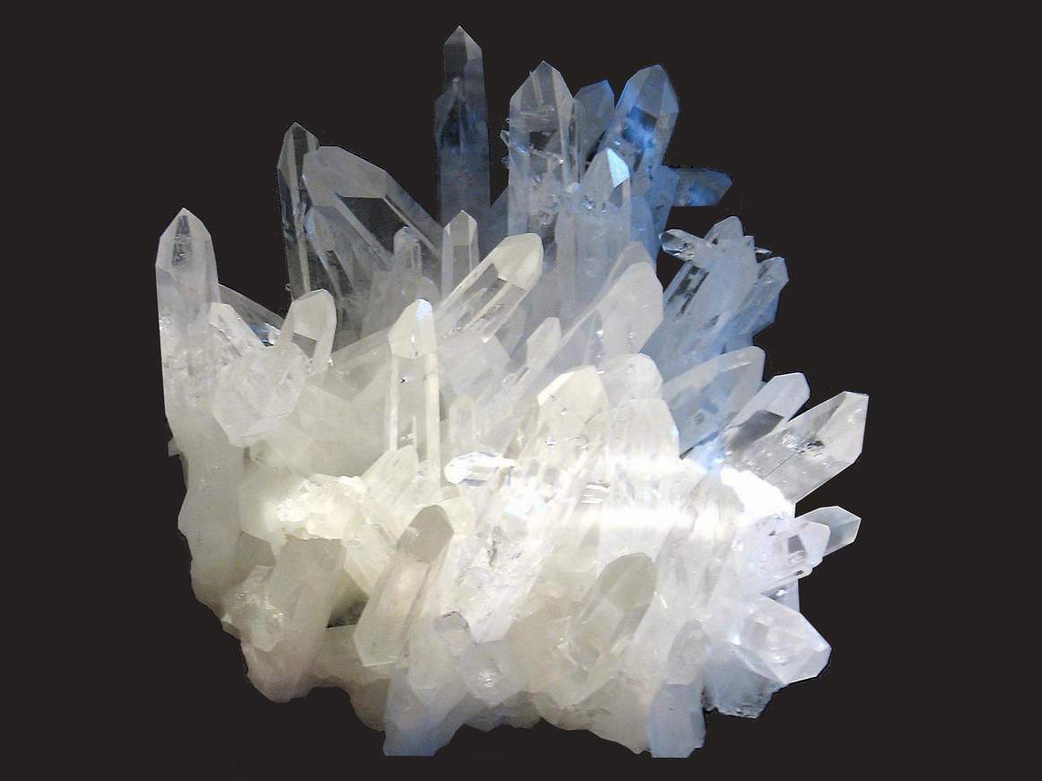вырощеных кристаллов