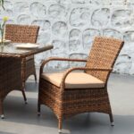 кресла плетеные коричневые