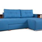 раскладной диван голубой