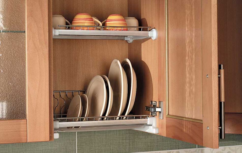 Установка сушилки для посуды в шкаф: как это сделать и в чем ее плюсы и .