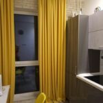 шторы на кухню желтые длинные