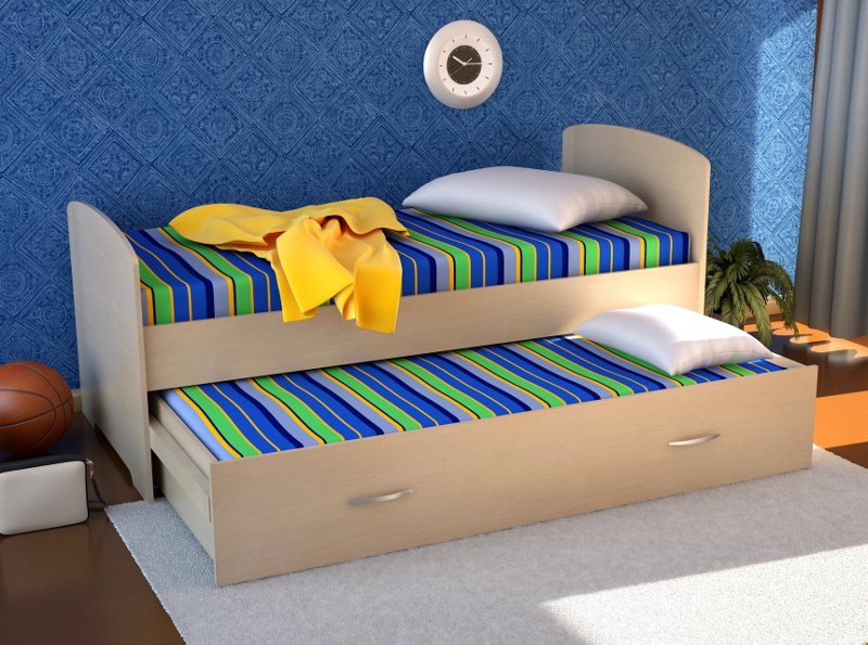 Мебель для детской с выдвижной кроватью