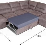 замшевый диван угловой