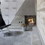 мебель из бетона камин
