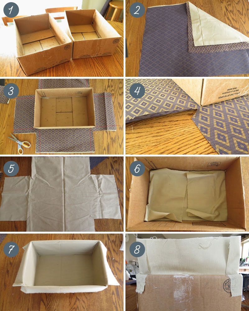 Как обклеить коробку тканью: мастер-класс с пошаговыми фото