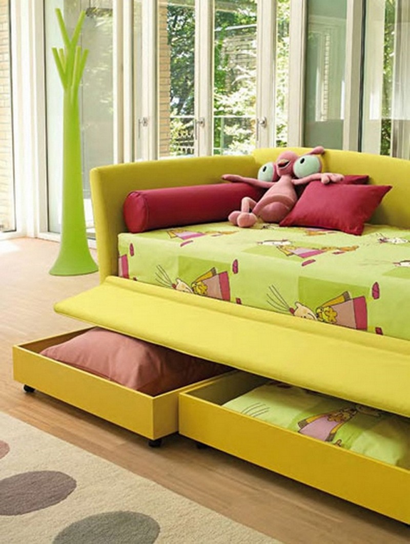 диван для ребенка с ящиками