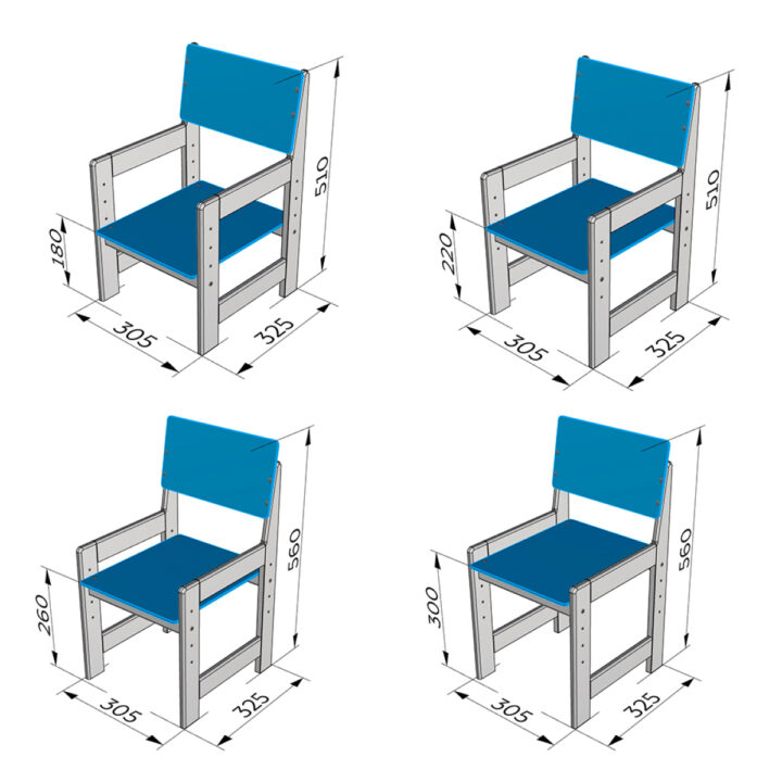 Рост ребенка и высота парты и стула