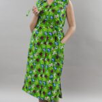 платье из бязи зеленое