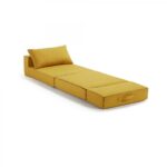 кресло-кровать желтое