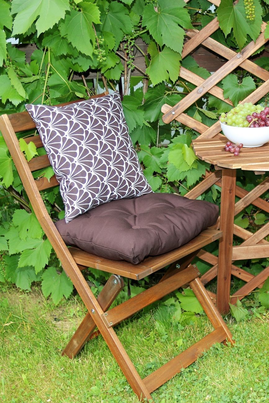 Подушки на садовые стулья своими руками