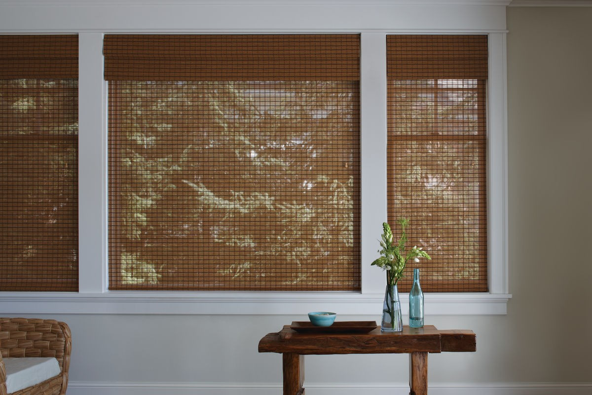 Рулонные шторы из бамбукового полотна