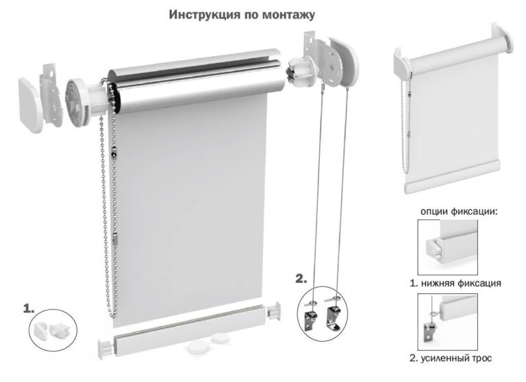 Комплектующие для римских карнизов