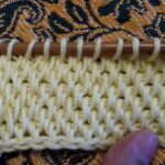 скрученное тунисское вязание