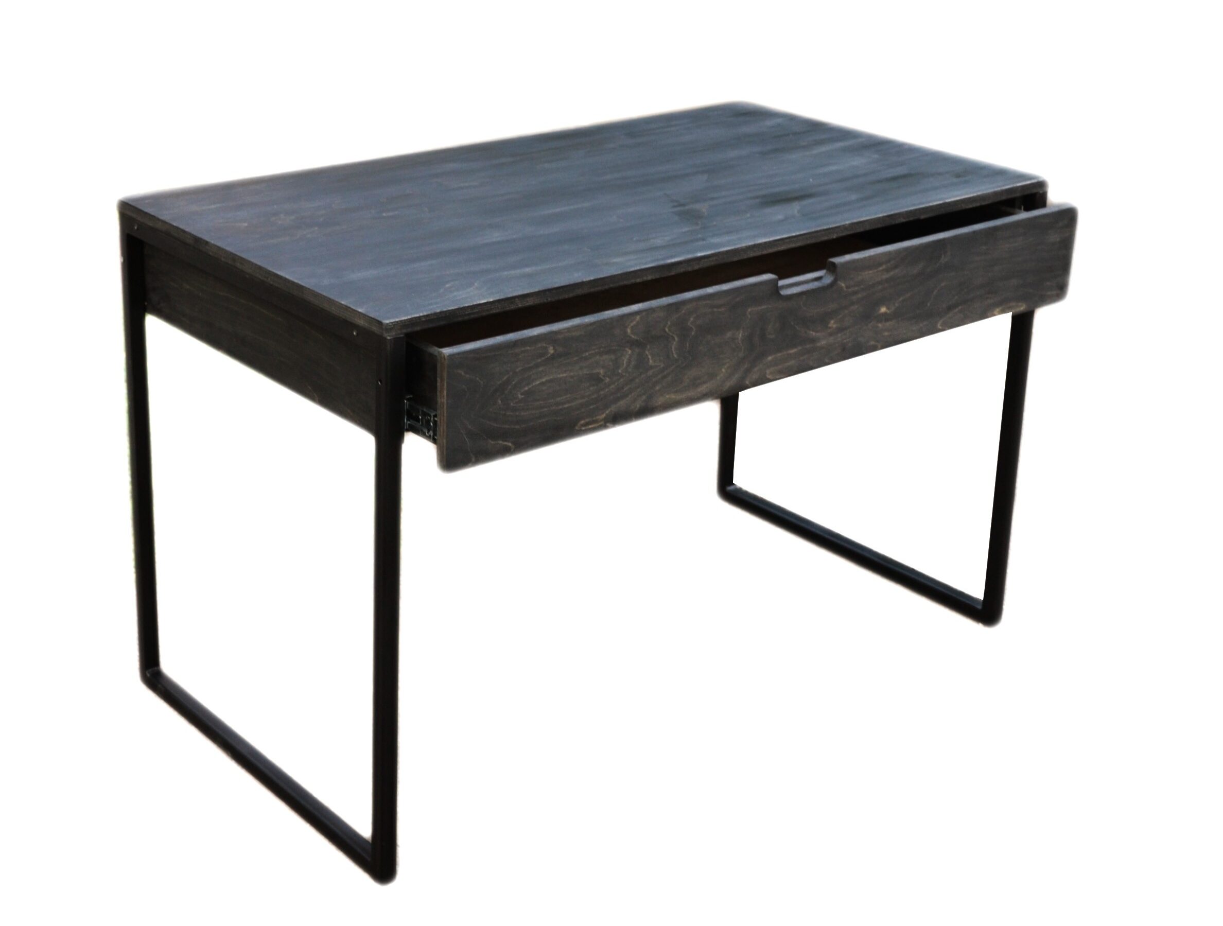 Письменный стол Ustas-1 140х60 с двумя ящиками черного цвета IMR-977592