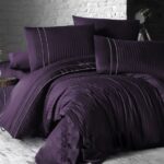 темно-фиолетовое сатиновое постельное белье