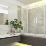 штора для ванной комнаты из стекла фото оформления