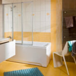 штора для ванной из стекла идеи дизайна