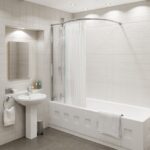 шторы для ванной комнаты интерьер идеи