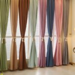 шторы в гостиную разноцветные