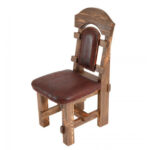стул деревянный кожный