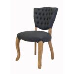 стул деревянный мягкий серый