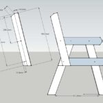чертеж складного стула