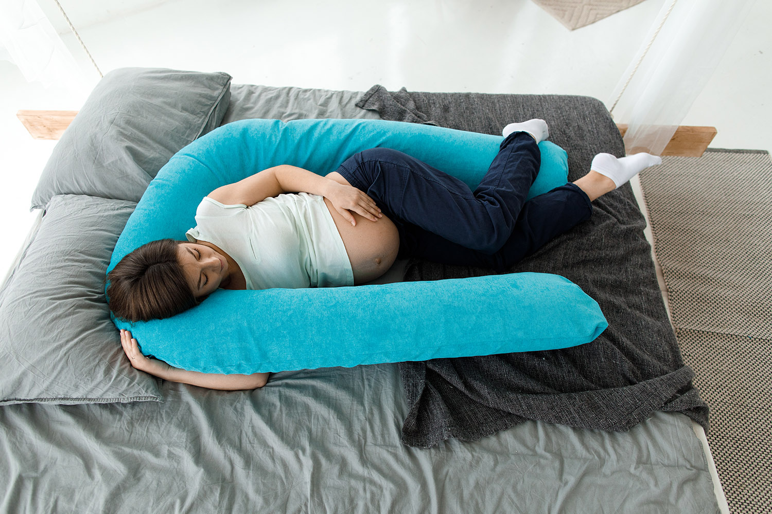 Шьем классическую подушку для беременных с чехлом