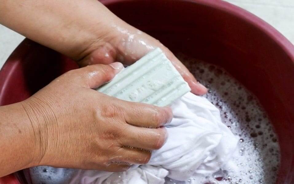 отбеливание мылом