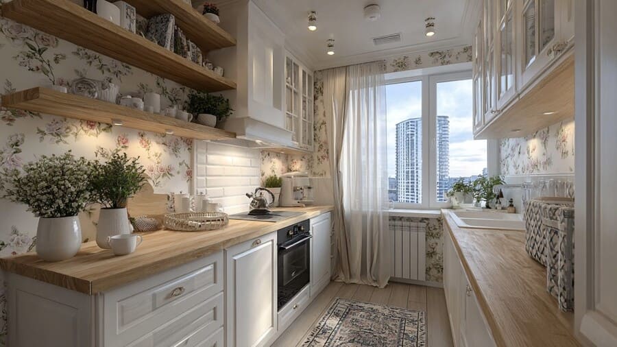 Кейс установки кухни Old Line в московской хрущевке