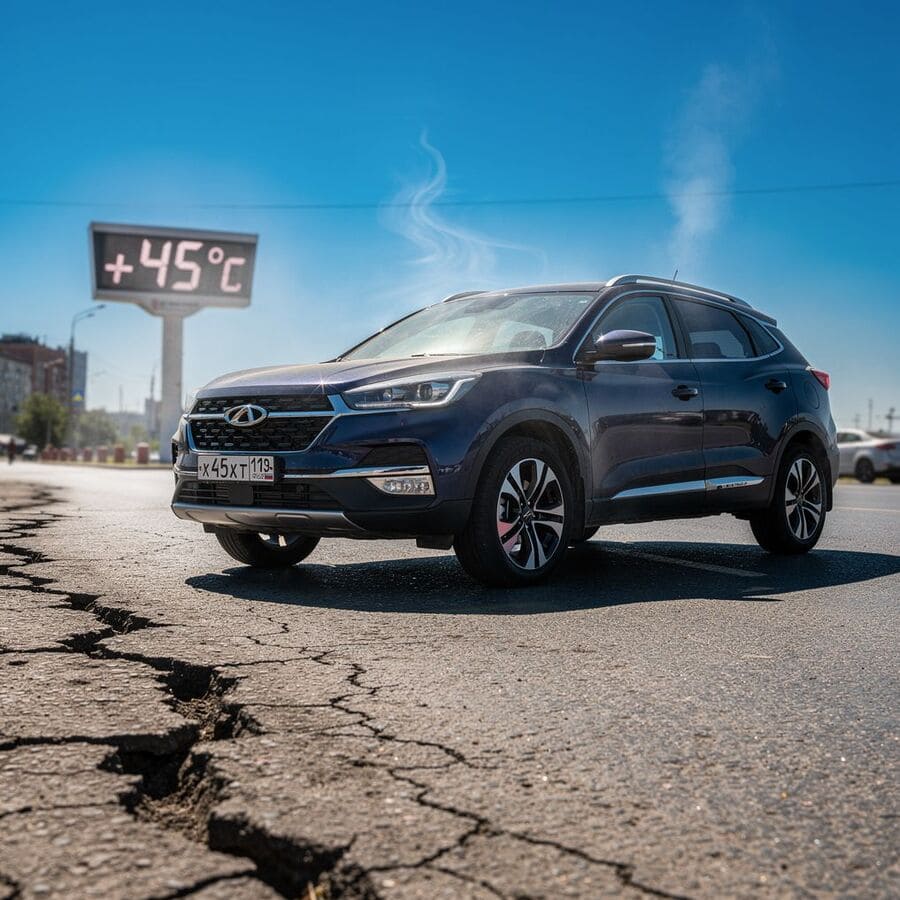 Chery в жару