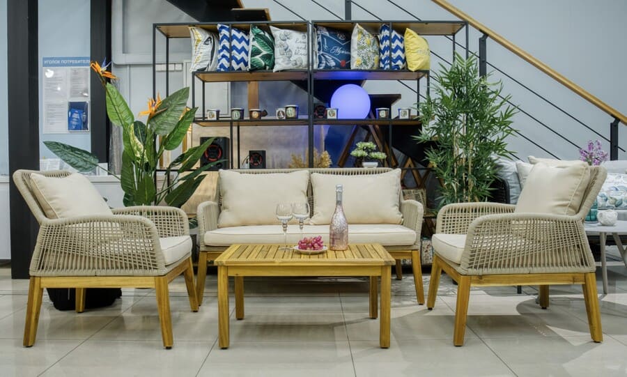 комплект садовой мебели ротанг