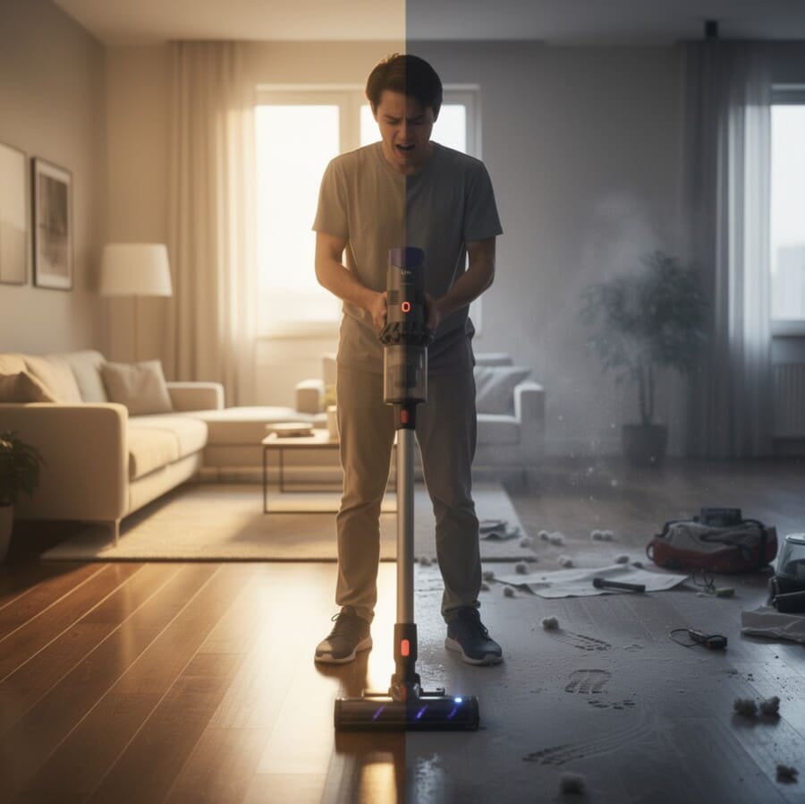 Время автономной работы беспроводного пылесоса